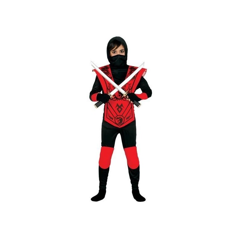 Disfraz ninja rojo infantil niño