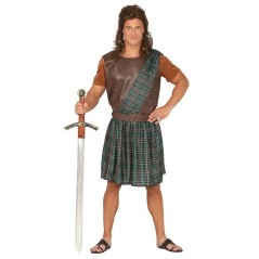 DISFRAZ GUERRERO ESCOCES SIMIL BRAVEHEART PARA HOMBRE 8434077881675 88167