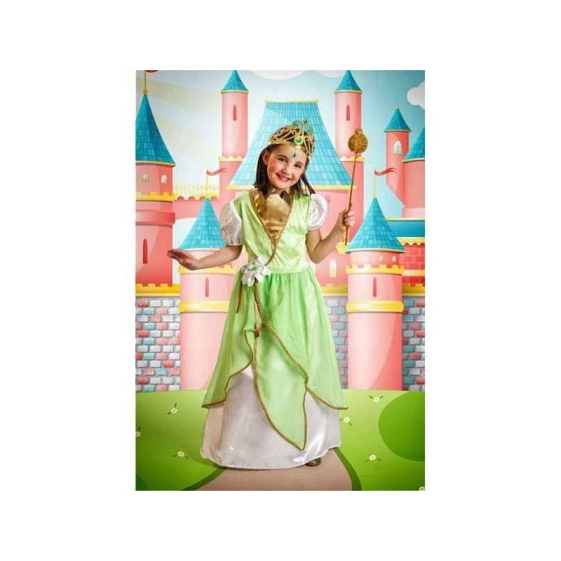 Disfraz princesa verde 3-5 años