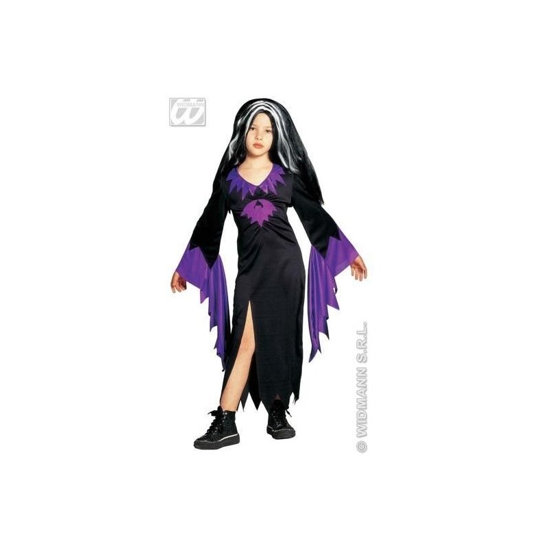 Disfraz morticia talla 5-7años