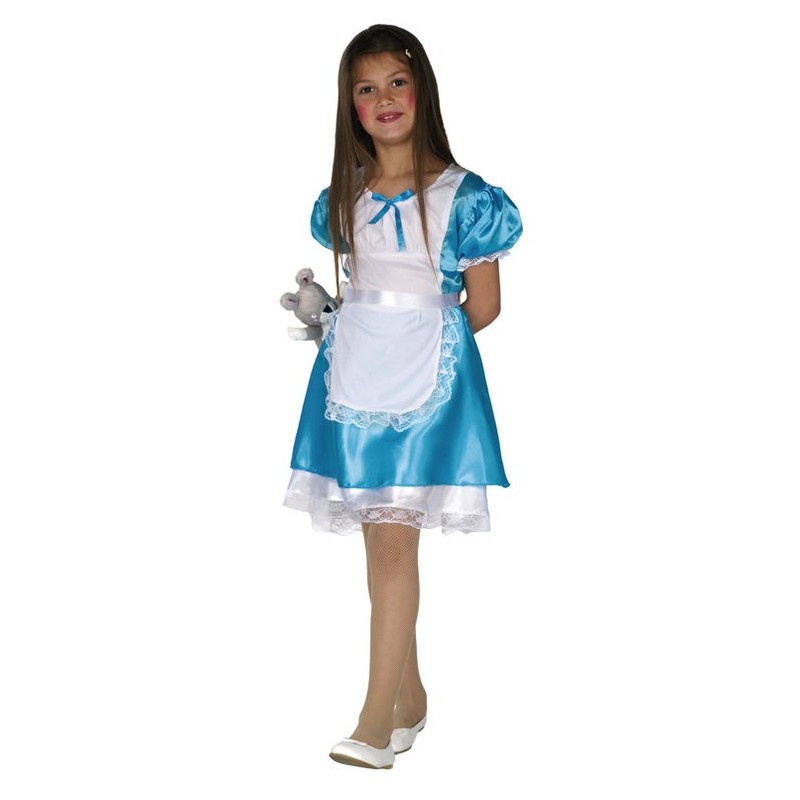 Disfraz alicia para niña infantil azul tallas