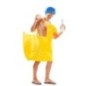 Disfraz patito de bañera talla unica adulto