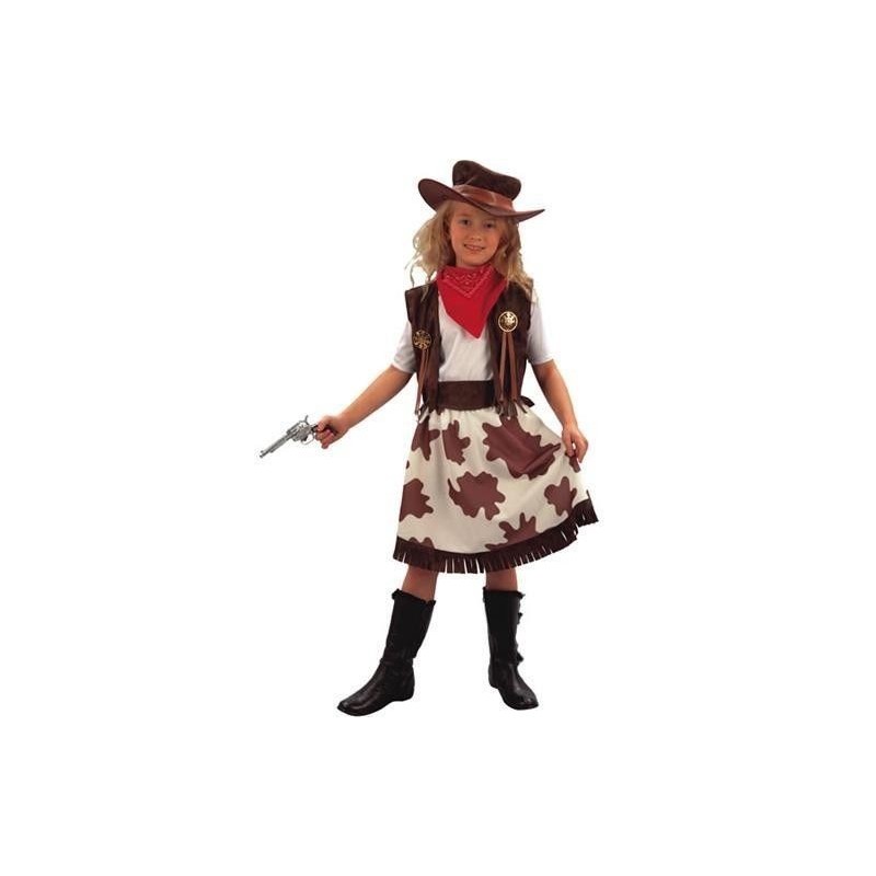 Disfraz vaquera oeste niña
