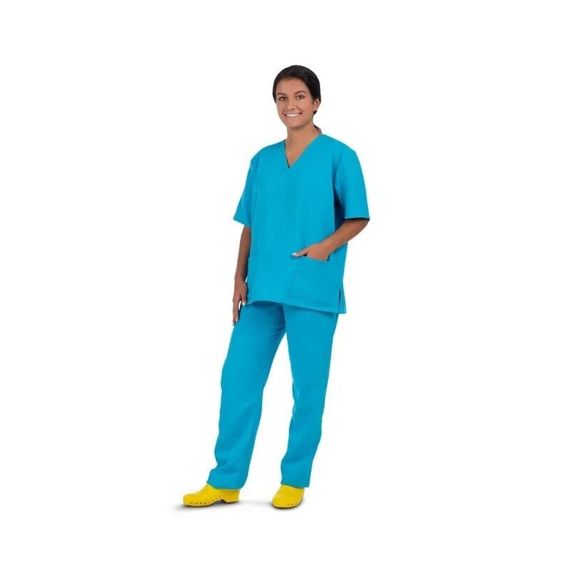 Disfraz enfermera azul para mujer tallas