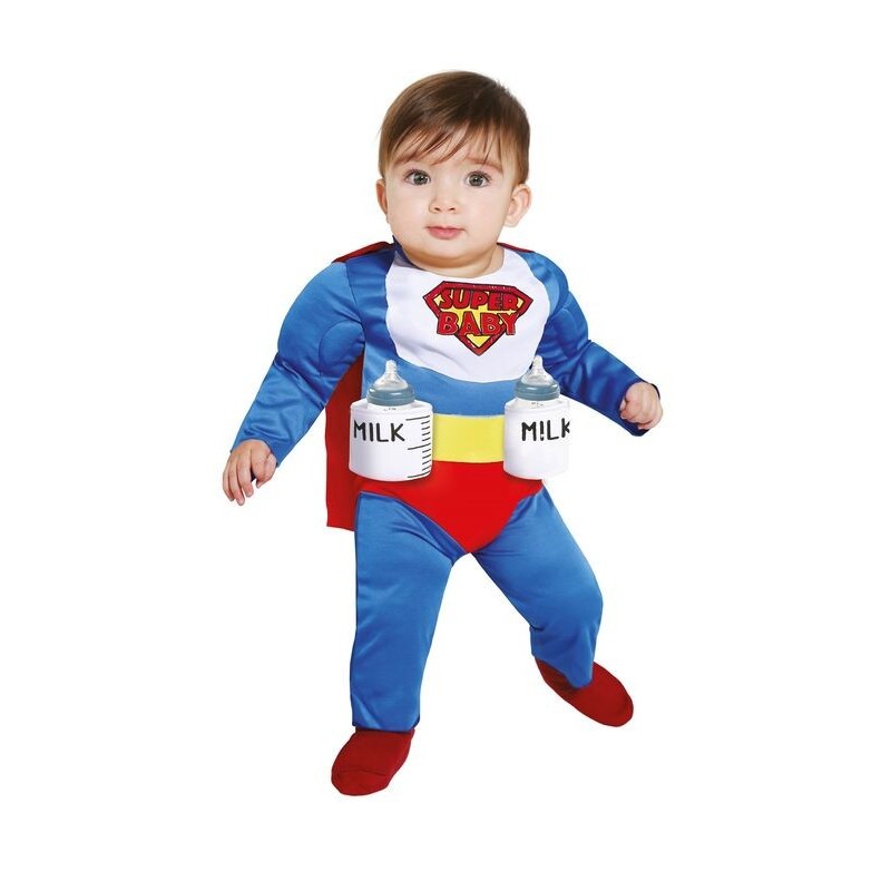 Disfraz superbaby man para bebe talla 18-24 meses
