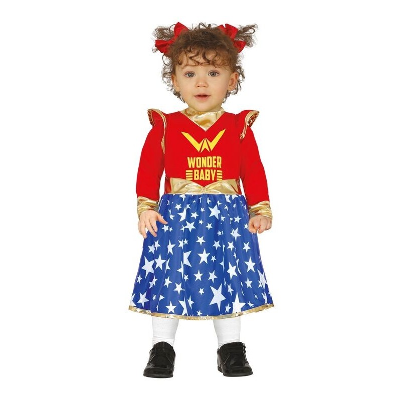 Disfraz superheroina niña para bebe talla 18-24 meses