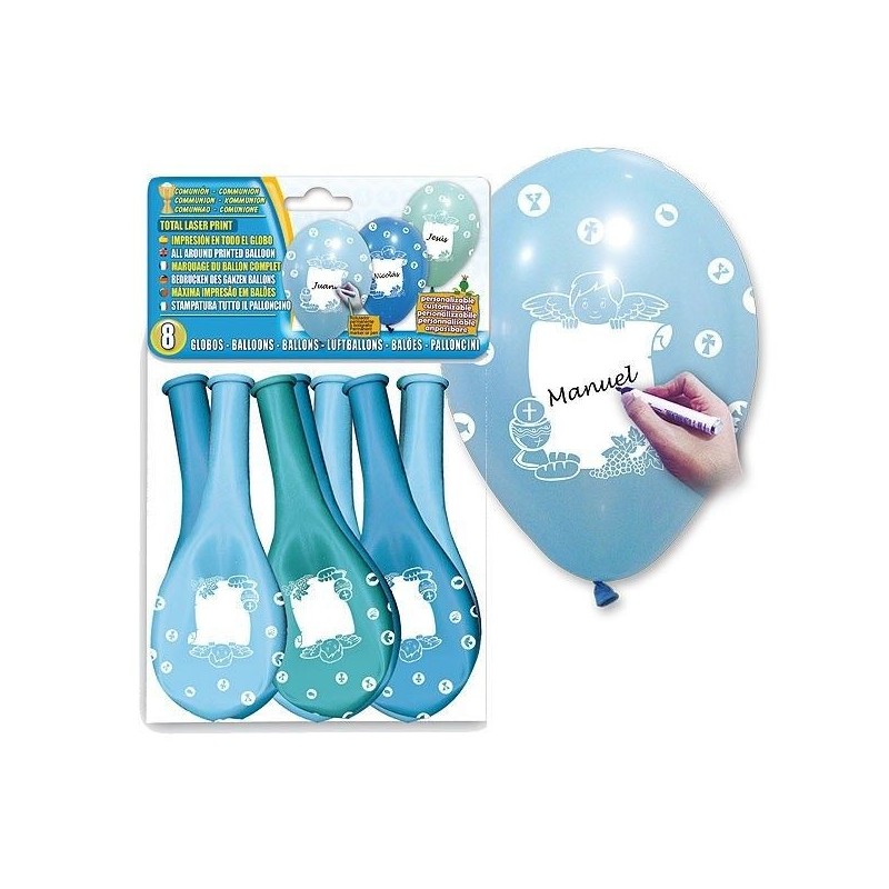 Globo comunion niño personalizable 8 und 12 29x36