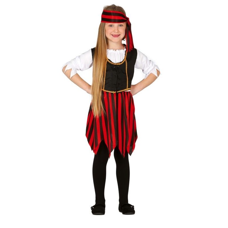 Disfraz pirata corsaria para niña tallas