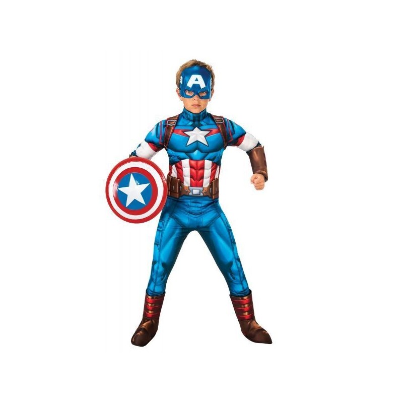 Disfraz Capitan America Marvel deluxe tallas