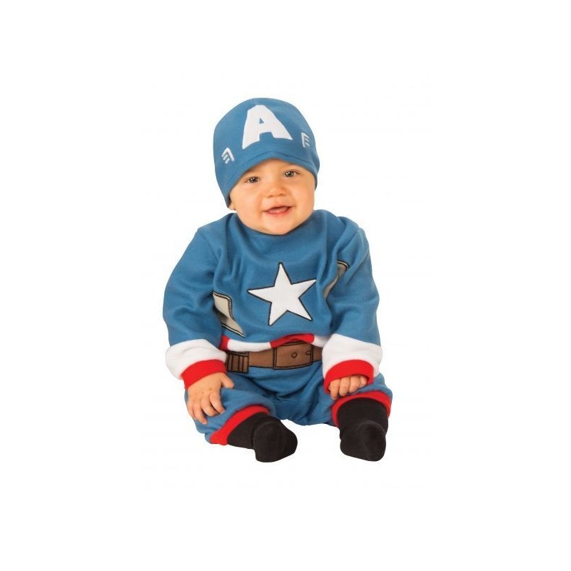 Disfraz Capitan America para bebe talla 0-6 meses