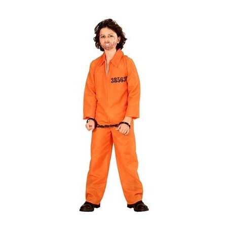 Disfraz Preso naranja convicto para nino tallas 8003558729265 72926