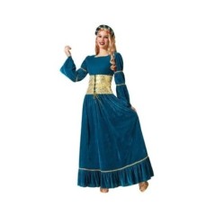 Disfraz reina medieval azul para mujer tallas 8422259756019 75601