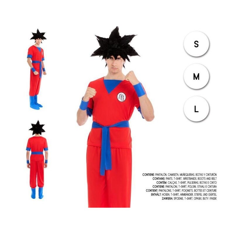 Disfraz super guerrero goku tallas hombre