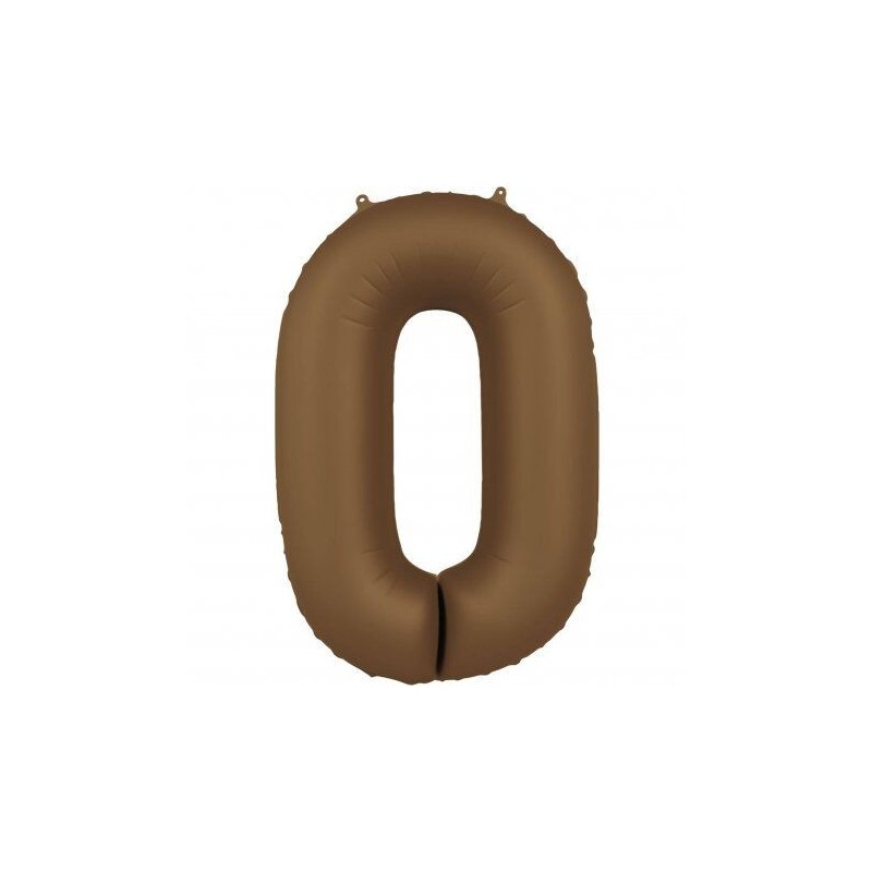 Globo Numero en marron chocolate 86 cm 8714572104302 FC10430