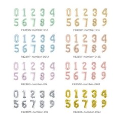 Globo numero de 72 cm foil helio o aire varios colores 5904555052628 FB230G 0 012