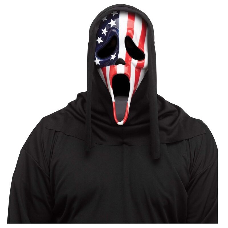 Mascara Scream Ghost Face bandera USA