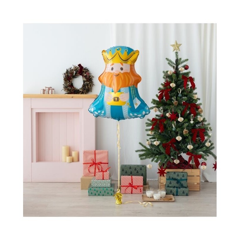 Globo rey Mago Gaspar 87x70 cm foil helio o aire
