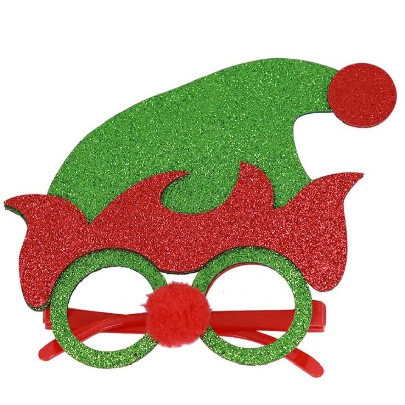 Gafas elfo purpurina con nariz