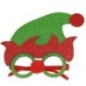 Gafas elfo purpurina con nariz