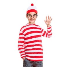 Camiseta rayas blancas y rojas Wally nino tallas 8433584330324 33032