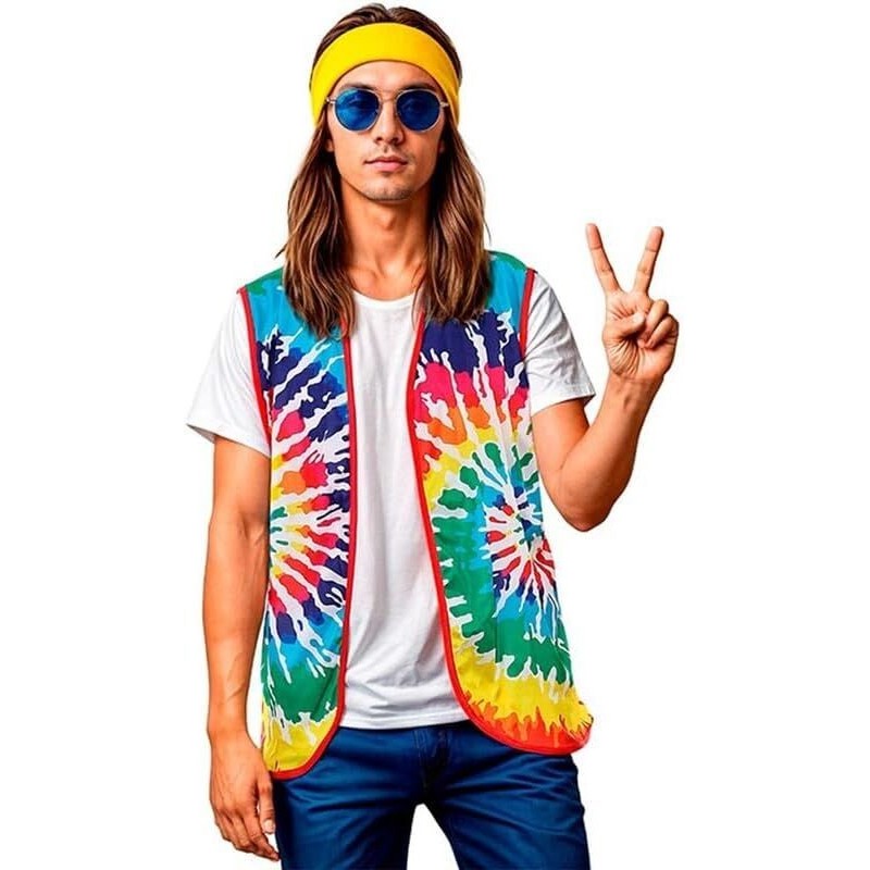 Chaleco Hippie acid adulto