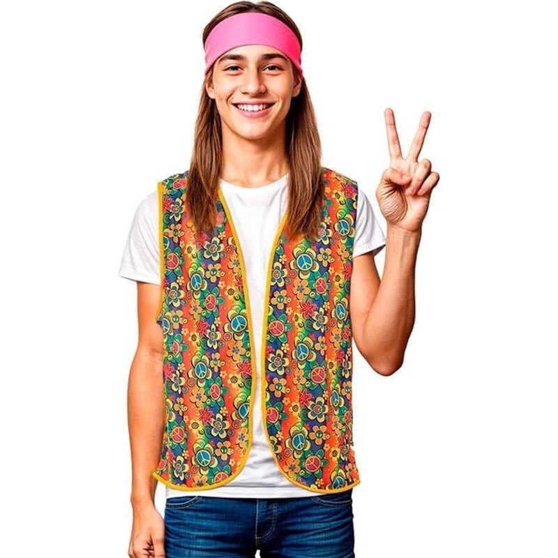 Chaleco Hippie talla unica adulto