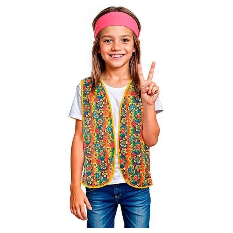 Chaleco Hippie talla unica infantil