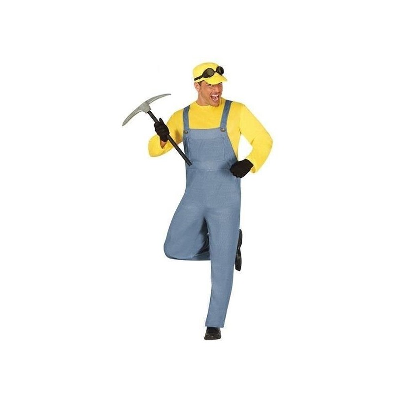 Disfraz minero minions barato adulto