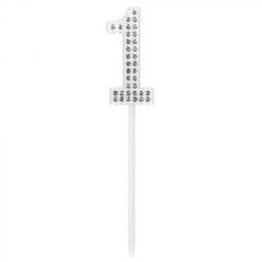 Topper tarta numero diamantes