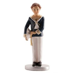 Figura de comunion niño marinero azul 15 cm-Tus disfraces baratos