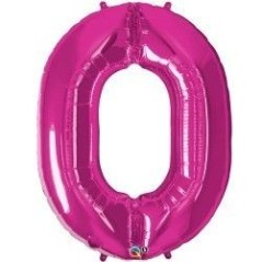 Globo numero rosa de foil para helio o aire