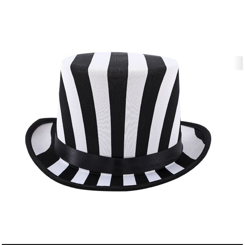 Chistera rayas blancas y negras