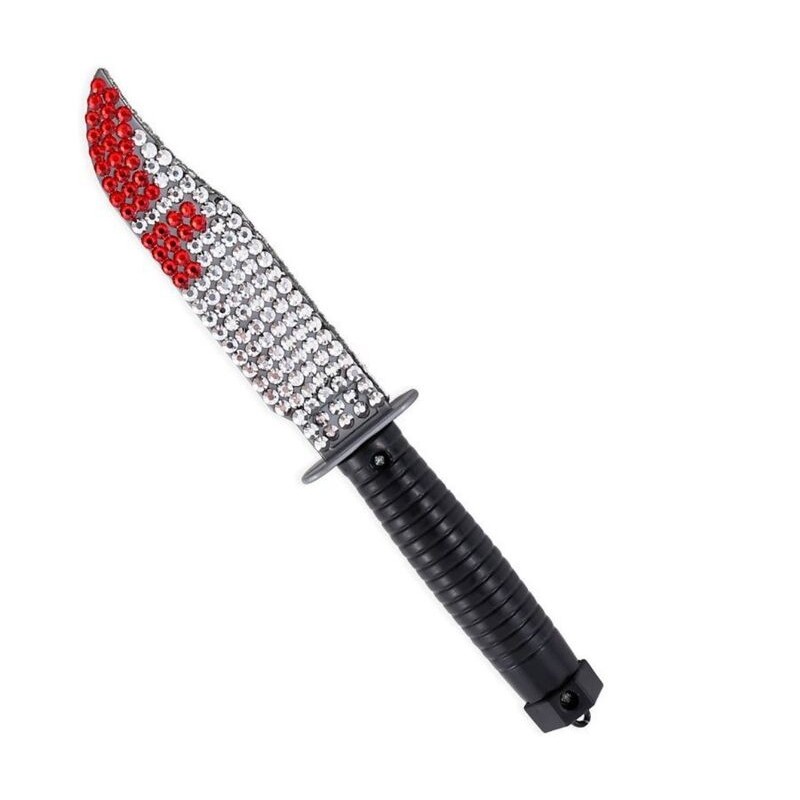 Cuchillo con strass brillantes