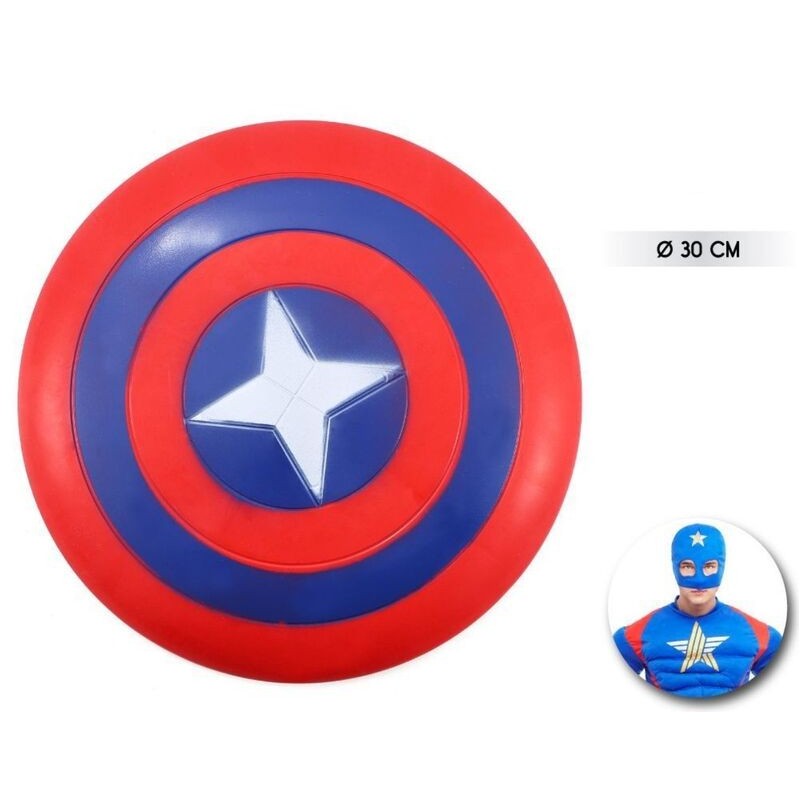 Escudo estrella supeheroe 30 cm inantil