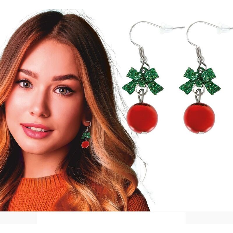 Pendientes navideños bola navidad
