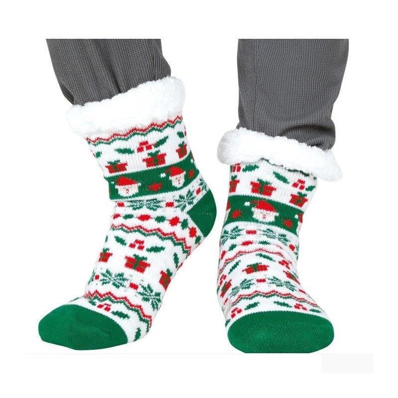 Calcetines termicos navideños Santa talla unica