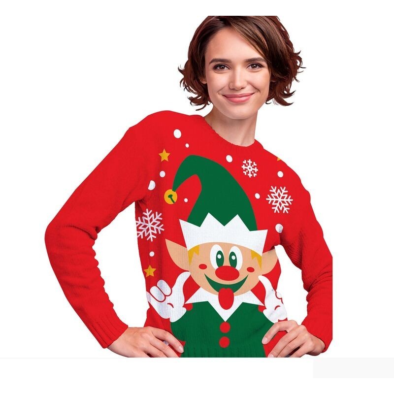 Jersey Navidad Elfo para mujer