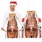 Delantal gracioso navidad desnudo