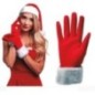 Guantes rojos mama noel
