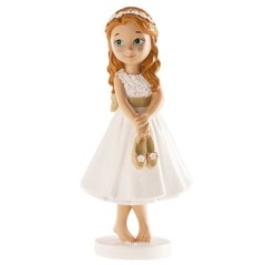 Figura niña de comunion descalza 13 cm-Tus disfraces baratos