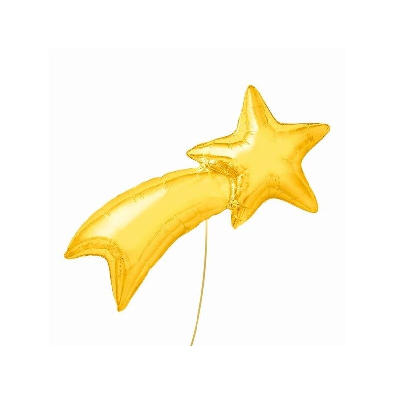 Globo estrella fugaz foil 103x48 cm