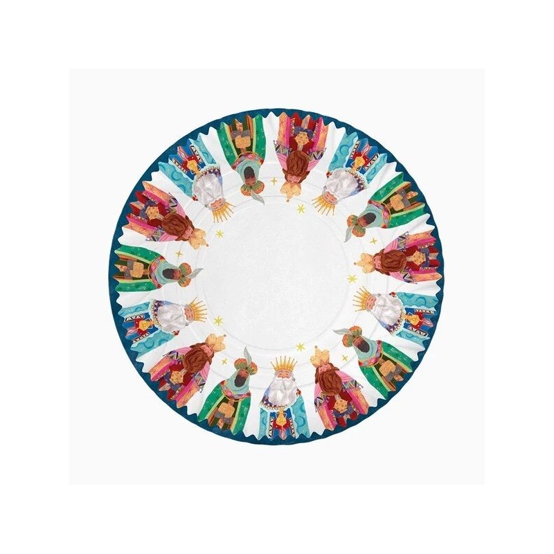 Bandeja Reyes magos carton 2 uds 30 cm