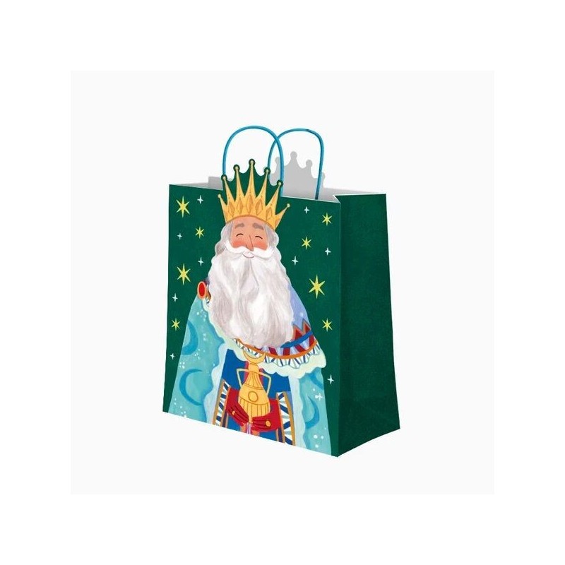 Bolsa de regalo Rey Melchor 18x10x24 cm