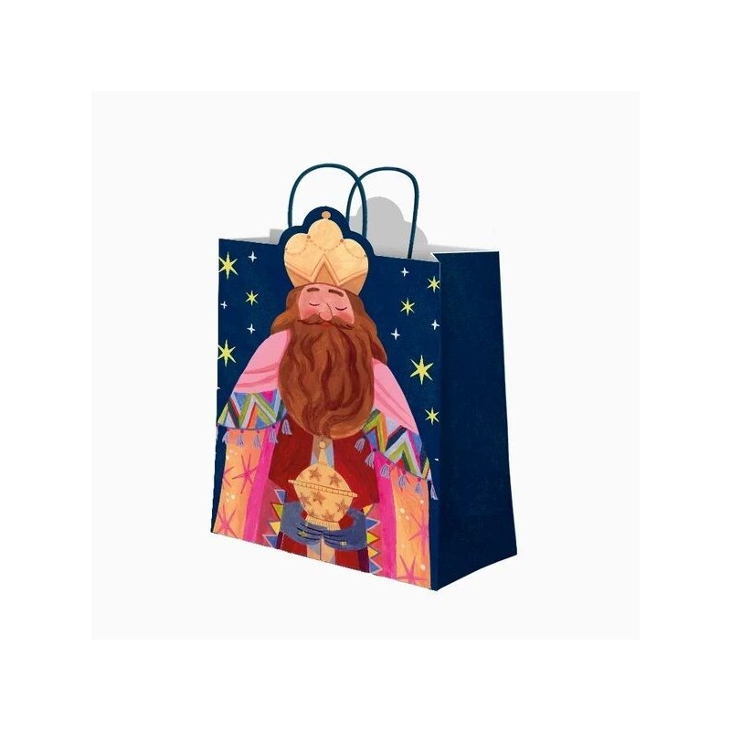 Bolsa de regalo Rey Gaspar 26x10x32 cm