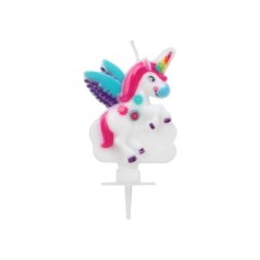 Vela figura unicornio 16 cm-Tus disfraces baratos