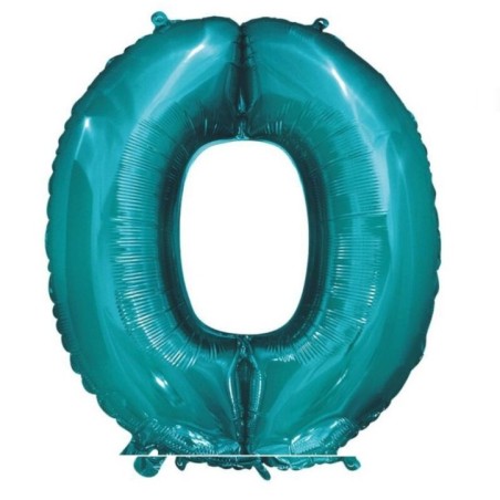 globo numero azul 86 cm helio o aire 58742