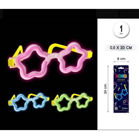 gafas neon glow forma estrella 94452 8433584944521