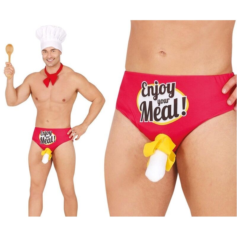 Calzoncillo gracioso Enyoy your meal adulto
