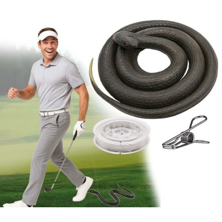 serpiente con hilo de nylon y pinza broma 31713 8434077317136