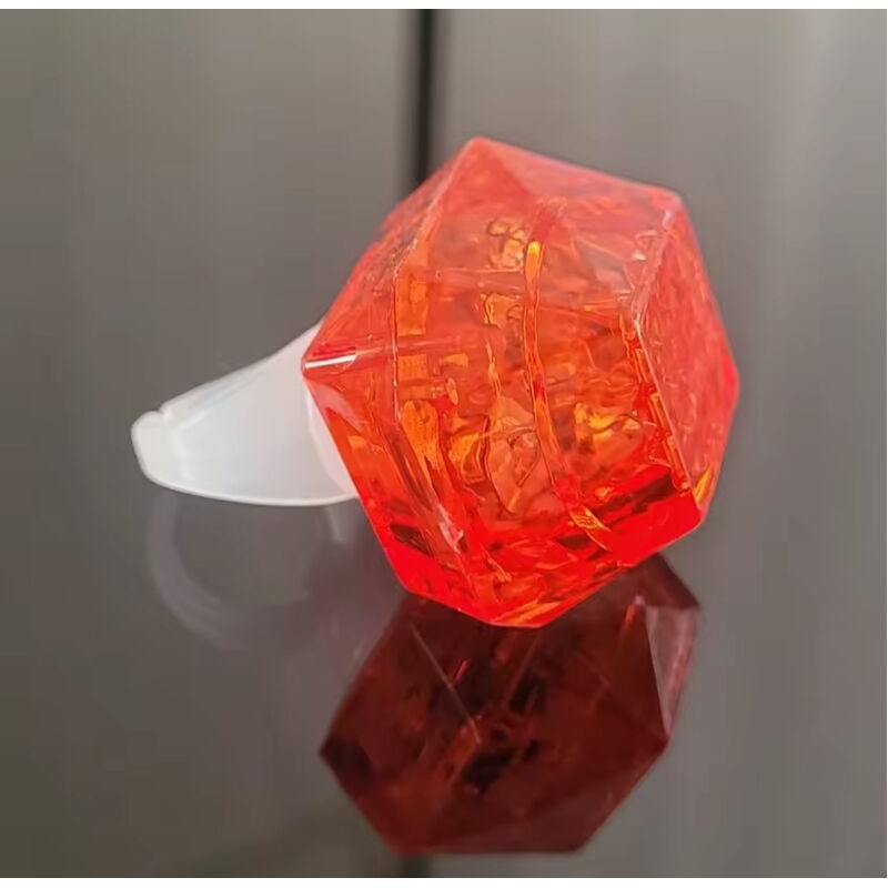 Anillo rey mago con luz color rojo